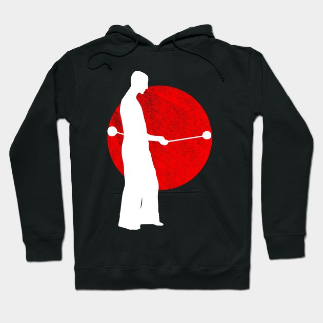 Silhouette Poi Ball Spinner Hoodie by Stick em Up